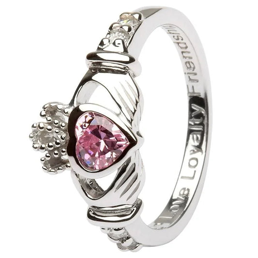October - Claddagh Birthstone Ring