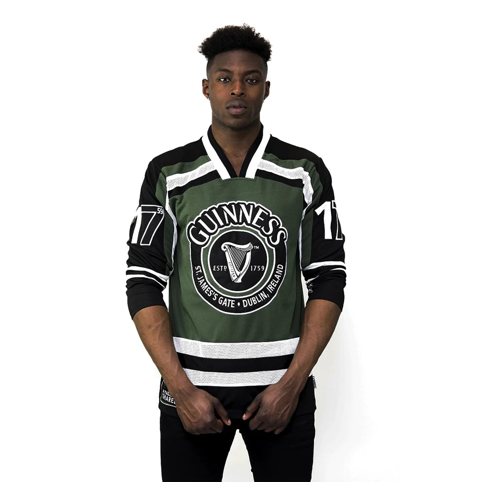 Guinness HARP Hockey Shirt - Green & White