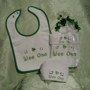 Baby Bib and Cap Gift Set