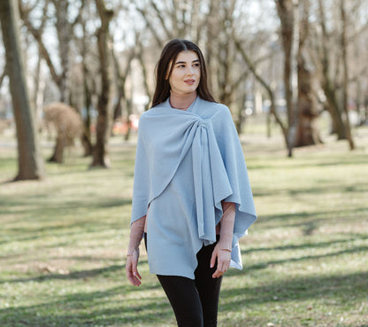 Lambswool Draped Shawl