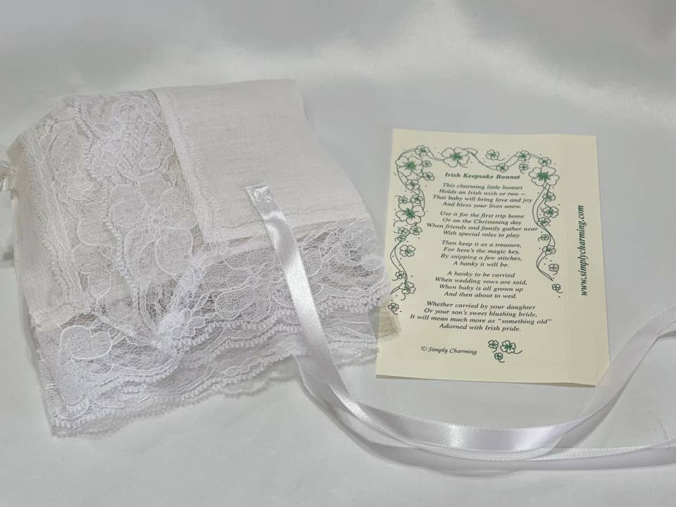 Irish Linen Keepsake Bonnet