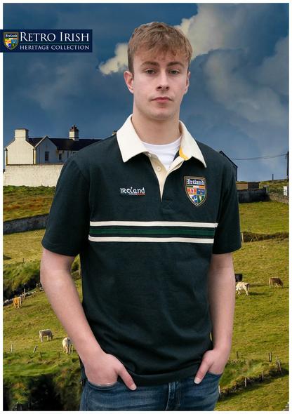 Men's Retro Irish Rugby Shirt  - Short Sleeve