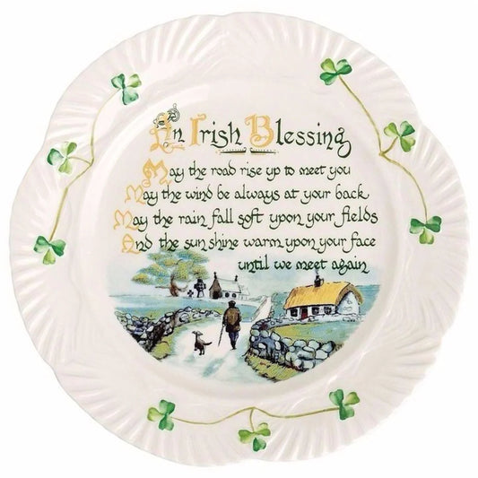Irish Blessing Harp Plate