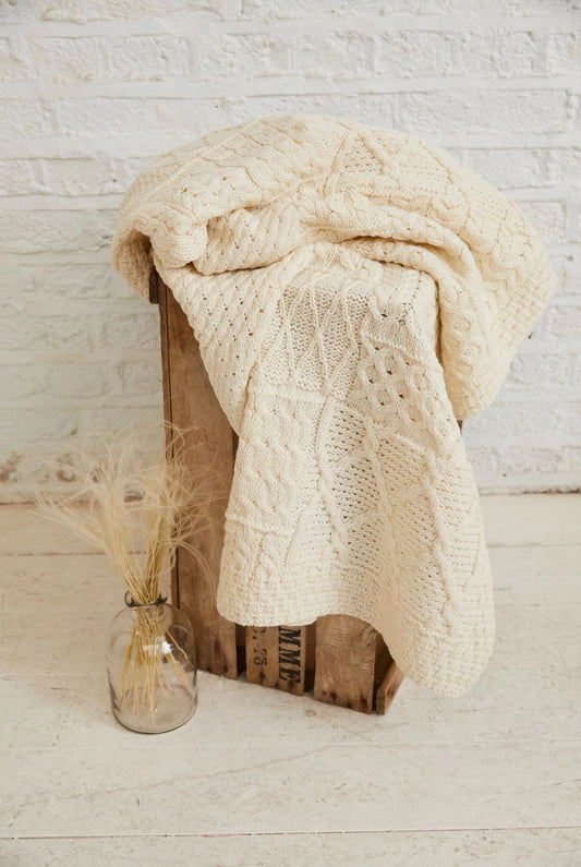Keel Aran Patchwork Merino Blankets