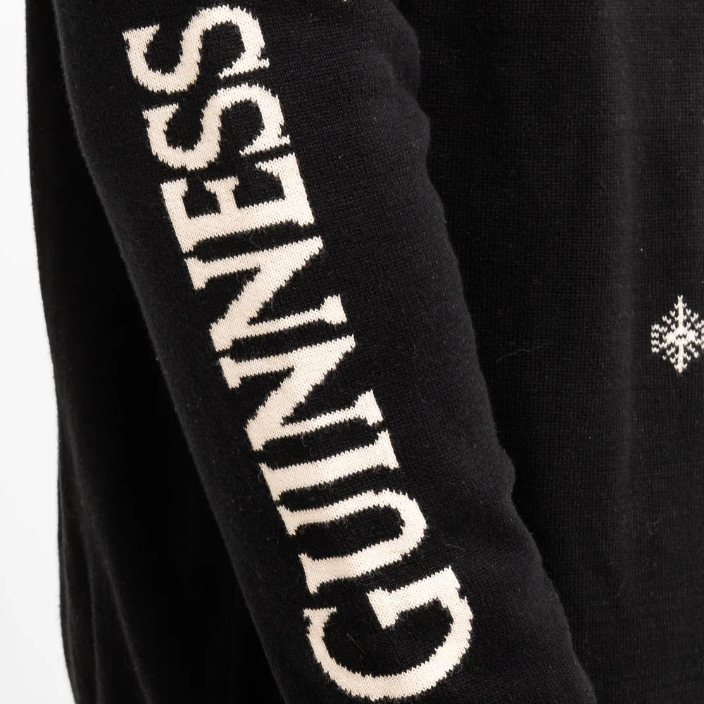Guinness Holiday Black and Cream Tortoise Sweater