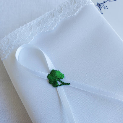Keepsake Baby Bible With Shamrock