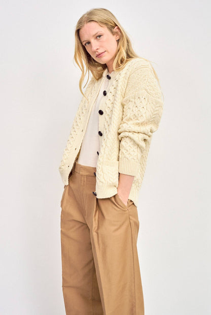 Achill Island Women's Aran Cardigan