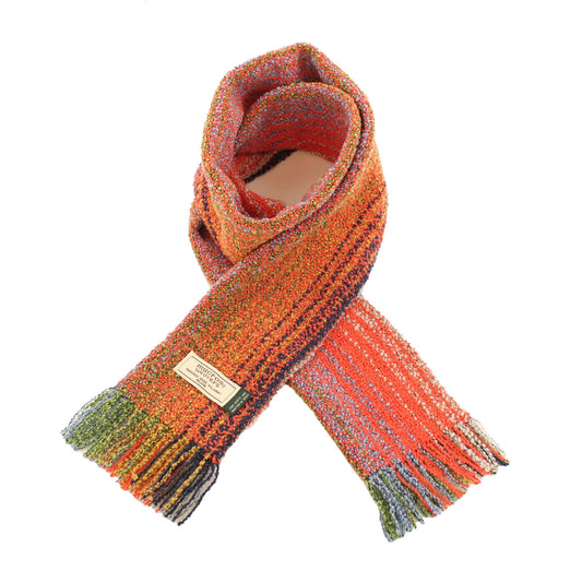 Orange, green and blue scarf