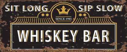 Whiskey Sign, Whiskey Bar Sign Metal Vintage Sign Kitchen