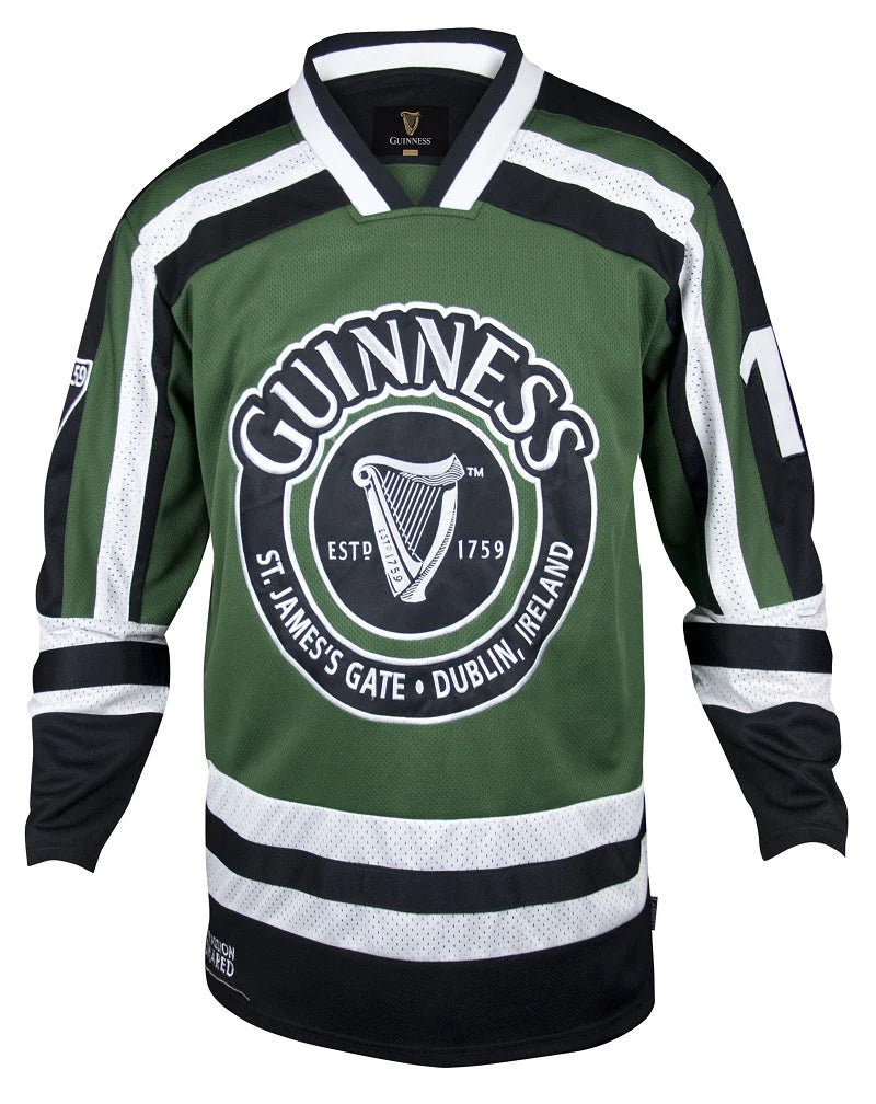 Guinness HARP Hockey Shirt - Green & White