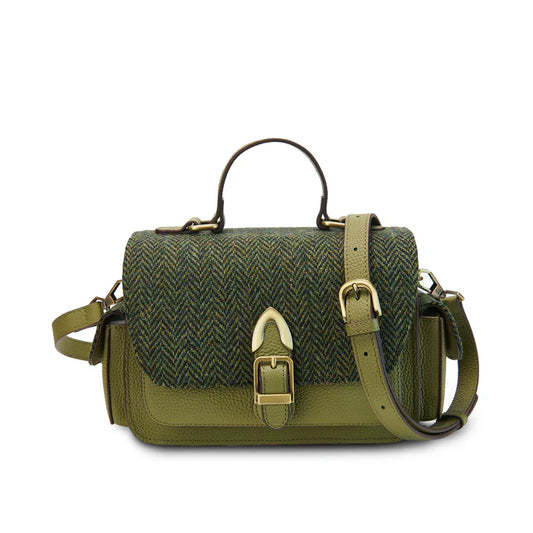 Melrose Crossbody – Leather Harris Tweed® Handbag