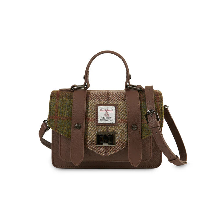 Leather Mini Satchel – Harris Tweed® Crossbody Bag
