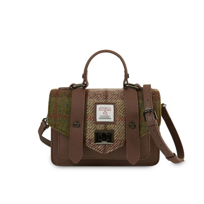 Leather Mini Satchel – Harris Tweed® Crossbody Bag