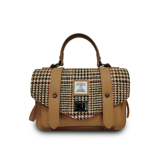 Leather Mini Satchel – Harris Tweed® Crossbody Bag