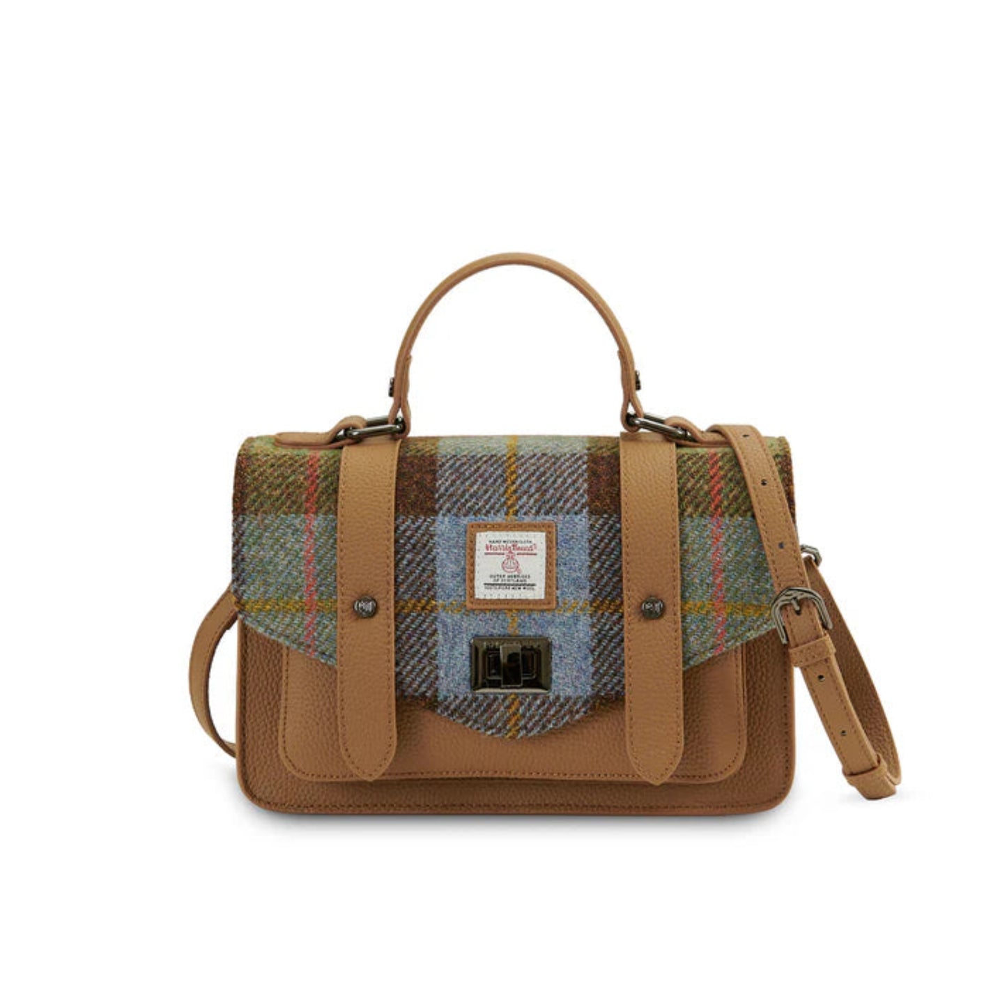 Leather Medium Satchel – Harris Tweed® Crossbody Bag