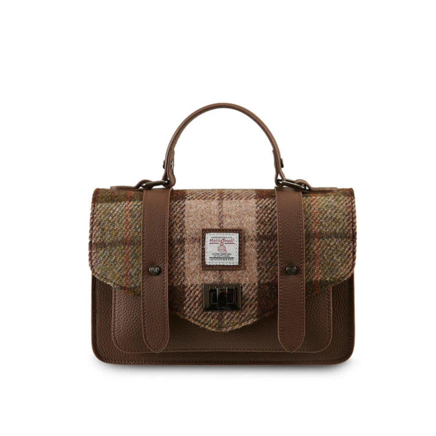 Leather Medium Satchel – Harris Tweed® Crossbody Bag