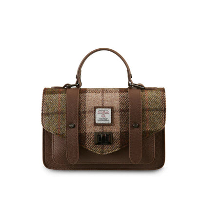 Leather Medium Satchel – Harris Tweed® Crossbody Bag