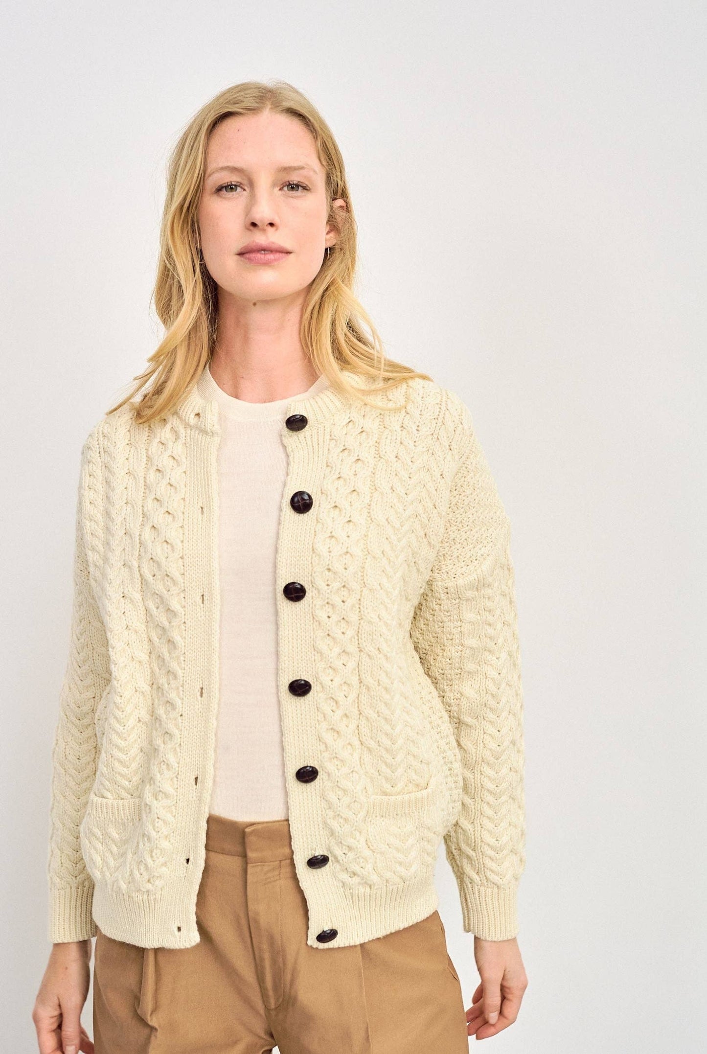 Achill Island Women's Aran Cardigan