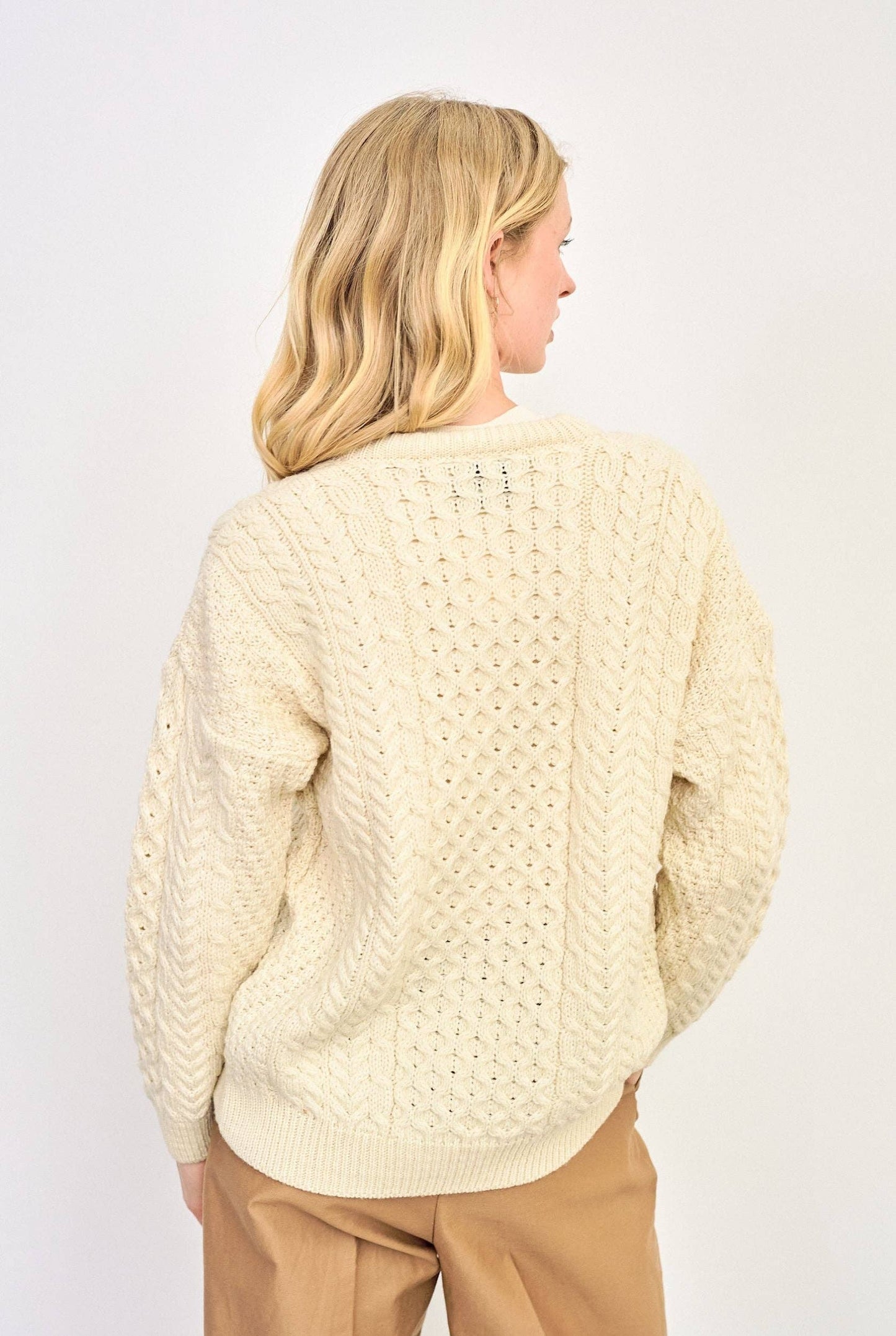 Achill Island Women's Aran Cardigan