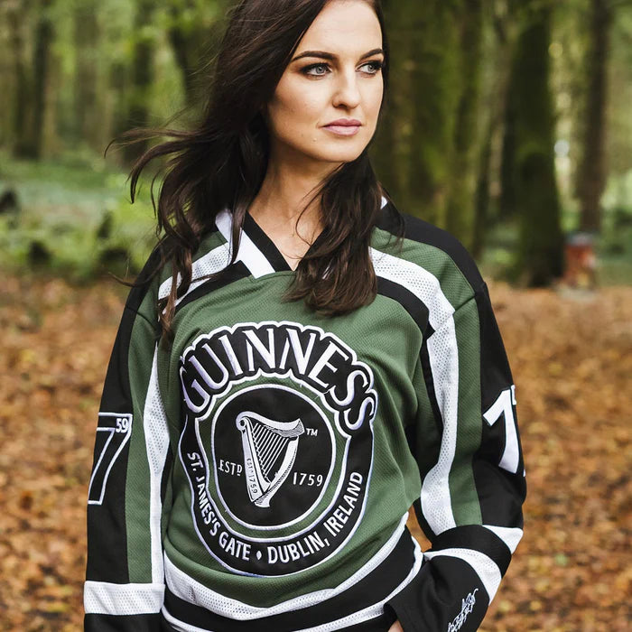 Guinness HARP Hockey Shirt - Green & White