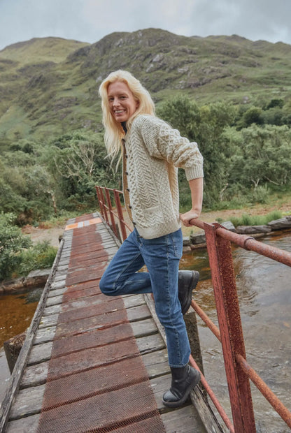 Achill Island Women's Aran Cardigan
