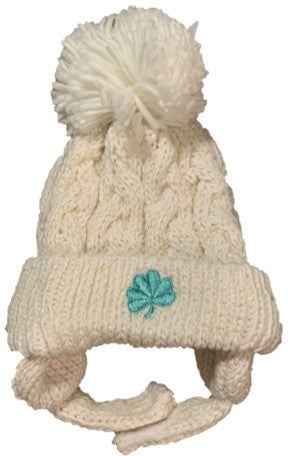Child - Aran Cap With Velcro Fastener