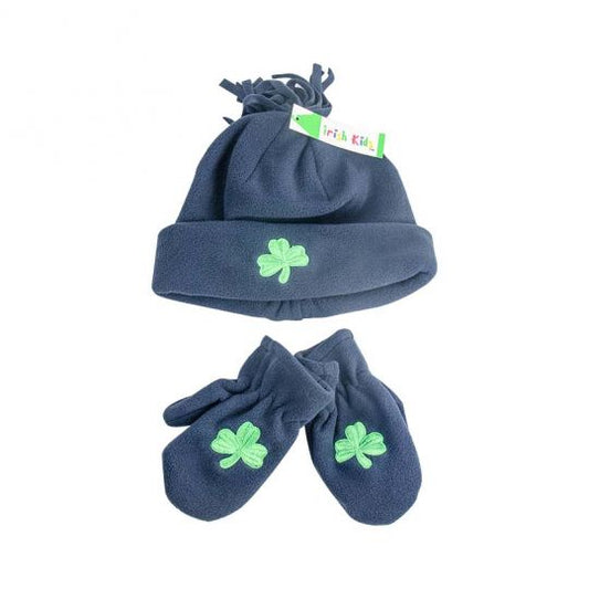 BABY FLEECE CAP & MITTENS SET