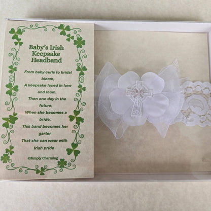 Celtic Cross Baby Headband