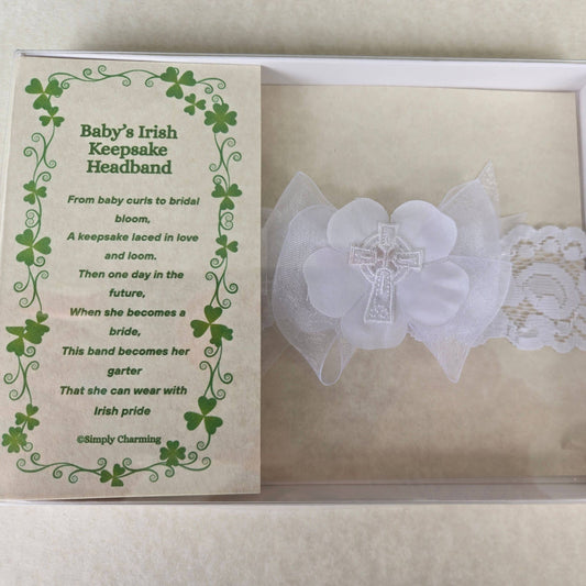 Celtic Cross Baby Headband