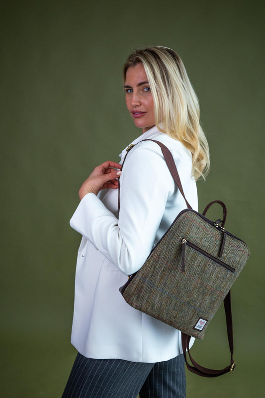 Large Backpack in Country Green