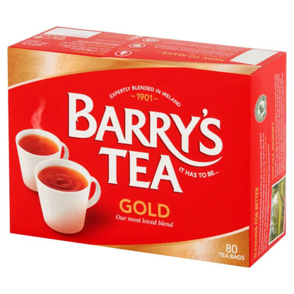 Box of Barry's Tea Gold on a white background