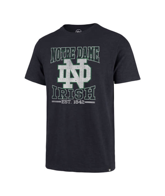 Notre Dame Fightin Irish Fall Navy Block Built Scrum Tee Men’s