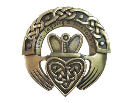Bronze Claddagh Wall Plaque