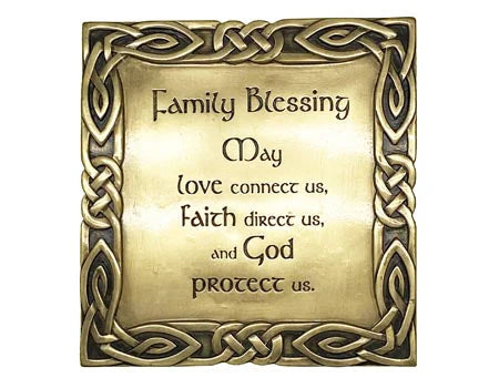 Family Blessing Bronze Plaque