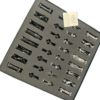 Mold tray with various shaped cavities on a green background