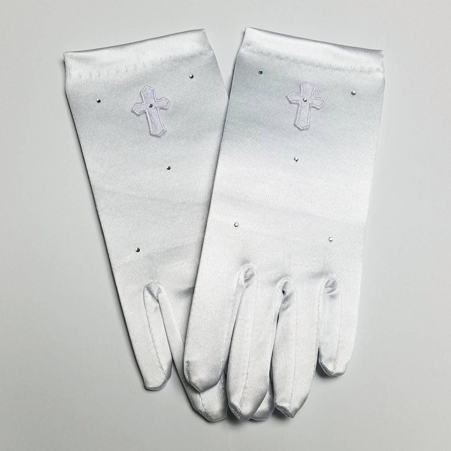 First Communion Satin Girl's Gloves