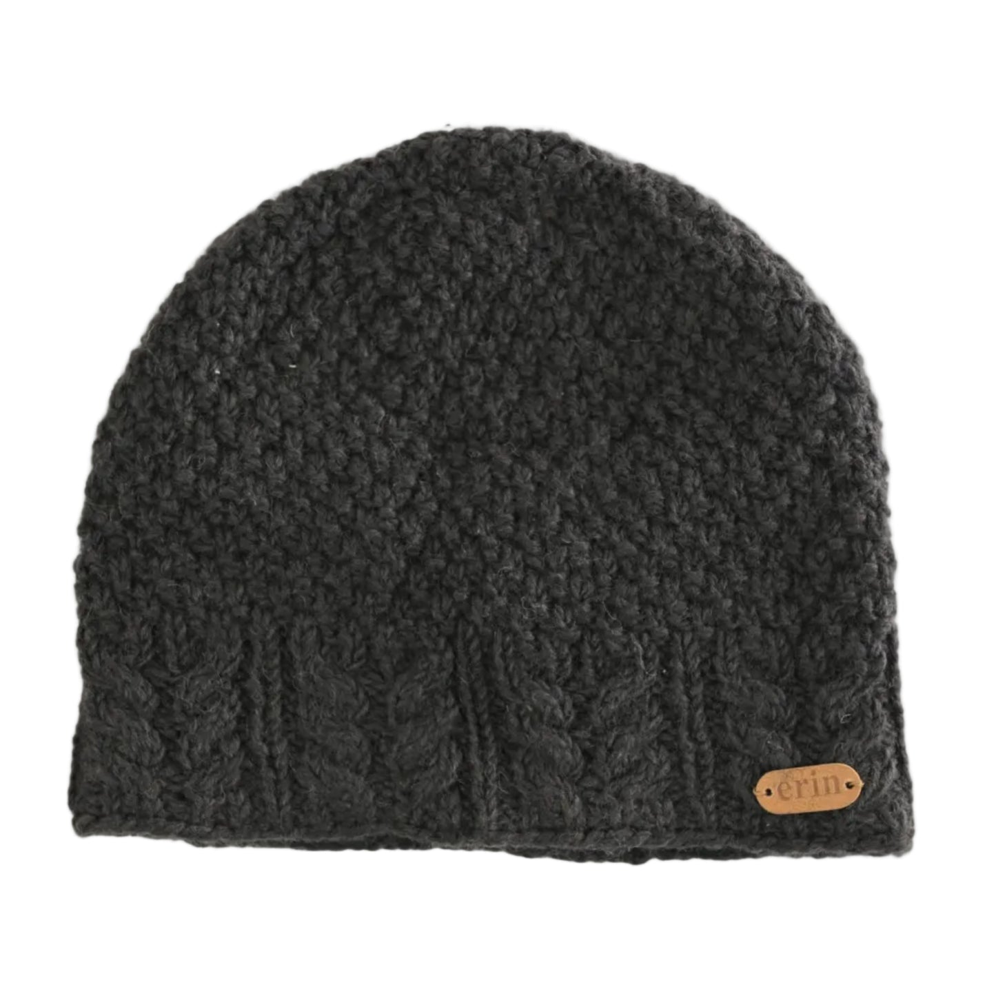 Dark grey knit beanie