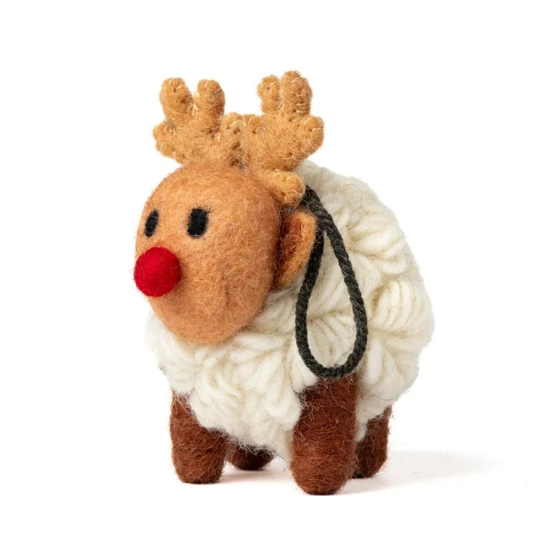 Felt Sheep Reindeer