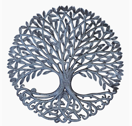 Tree of Life Haitian Metal Decor 23”