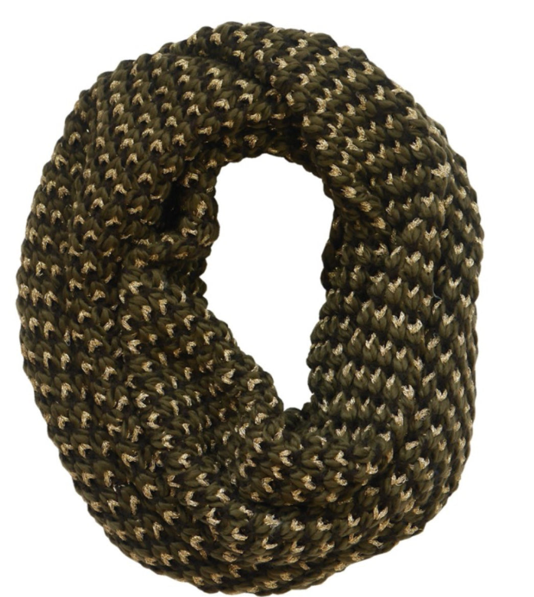 Green and Gold Lurex Snood