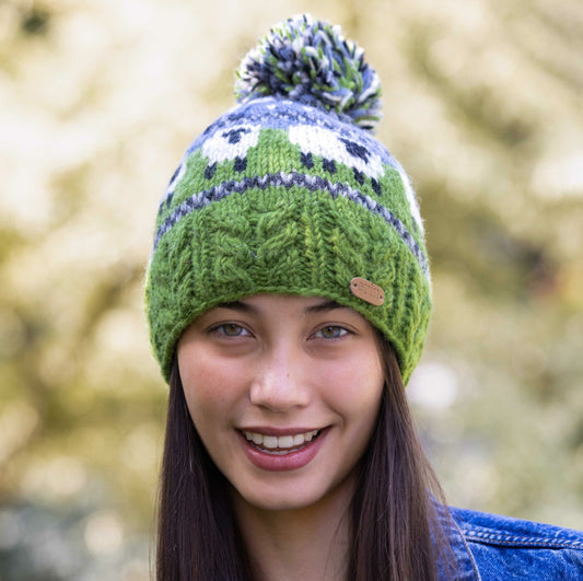 Aran Sheep Bobble Hat