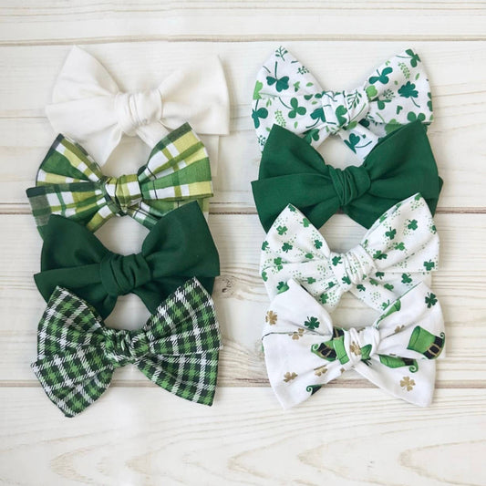 Irish Themed Hair Bows
