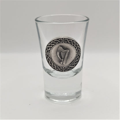 Pewter-Embellished Shot Glasses (Set of 4)