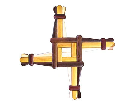 St. Brigid's Cross Wooden Wall Hanging
