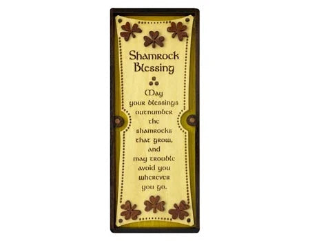 Shamrock Blessing Wall Hanging