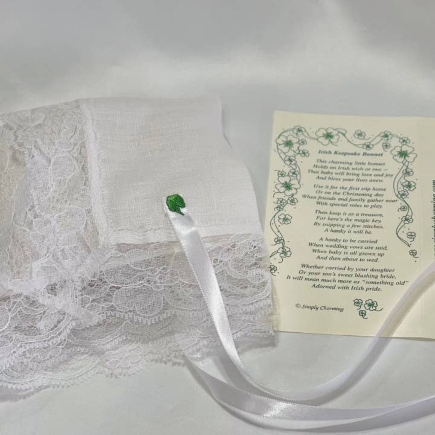 Irish Linen Keepsake Bonnet