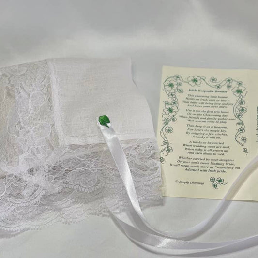 Irish Linen Keepsake Bonnet