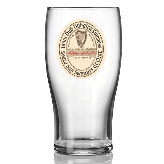 Guinness Vintage Label Pint Glass