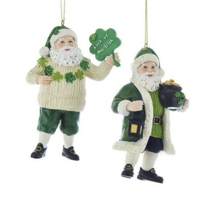 Kurt Adler's Irish Santa Ornaments