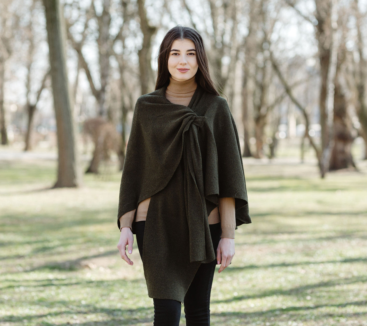 Lambswool Draped Shawl